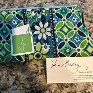 Vera Bradley Vibrant Blue and Green Floral Accent